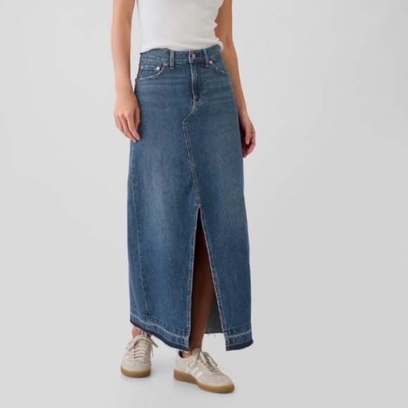 GAP Dresses & Skirts - Gap Dark Denim Maxi Skirt Cotton